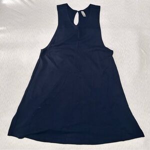 American Apparel Navy Blue‎ Sleeveless Mini Tunic Shift Dress Size M